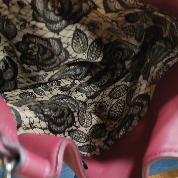 Carlos Santana Burgundy Studded Tote Bag - Picture 8 of 13